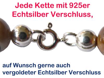 Chalcedon Edelstein Kugel Kette Halskette